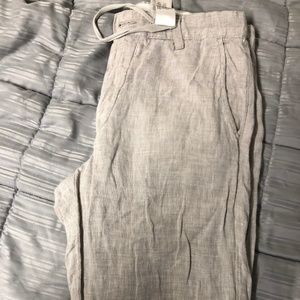 H&M 100% Linen Drawstring Pants